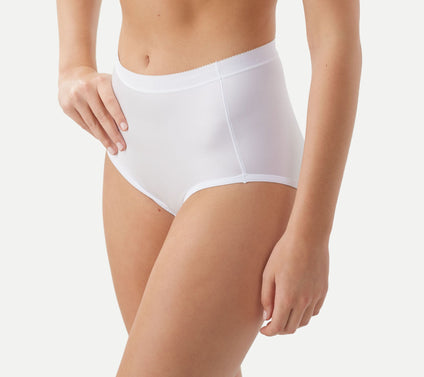 Breezies Nylon Microfiber Hi-Cut Panty 4 Pack