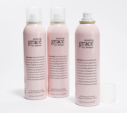 philosophy dry shampoo hair refresher style extender must have trio