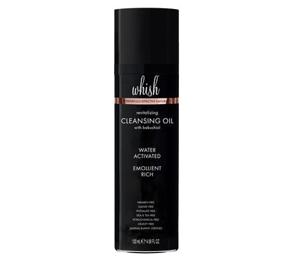 Whish Revitalizing Cleansing Oil with Bakuchiol, 4.0 fl oz