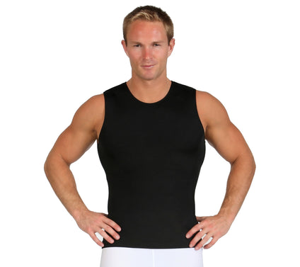 InstantFigure Men's Compression Sleeveless CrewNeck Tank