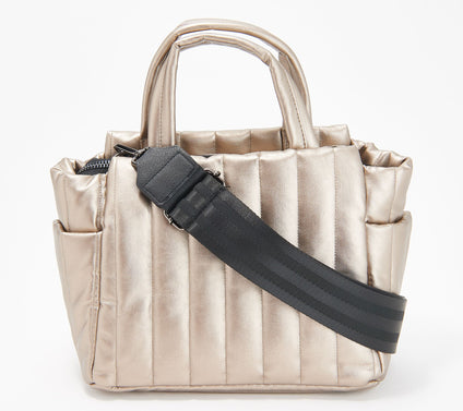 "As Is" Think Royln Faux Leather Tote with Removable Strap - Paxton