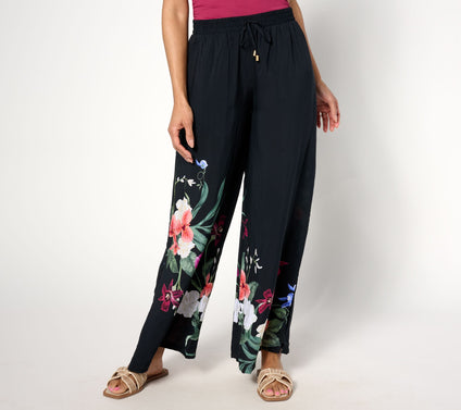 Jantzen Regular Woven Pull-On Wide Leg Cover-Up Pants