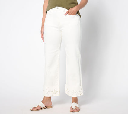 Driftwood Jeans Charlee Embroidered Cuff Jean - Cut It Out