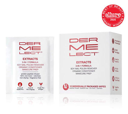 Dermelect Extracts Soy Nail Polish Remover Wipes