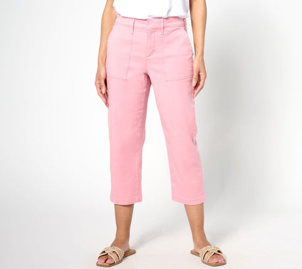 NYDJ Cropped Utility Pant - Coquette