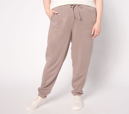 AnyBody Petite Brushed French Terry Joggers