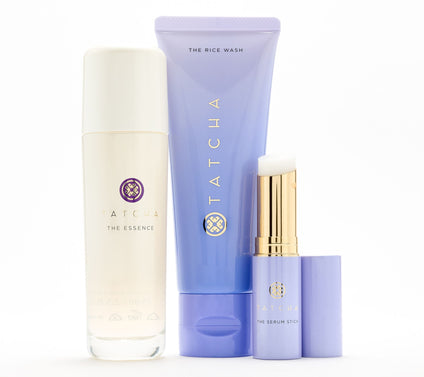 TATCHA 75ml Essence, Rice Wash, and Serum Stick