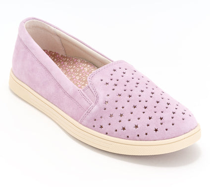 Revitalign Orthotic Star Embossed Suede Slip-On - Carolina