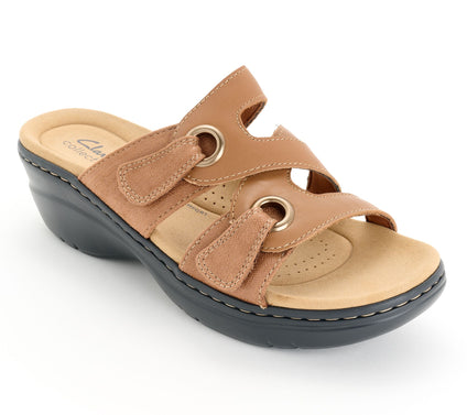 Clarks Collection Leather Slide-Sandals -Merliah2 Cove