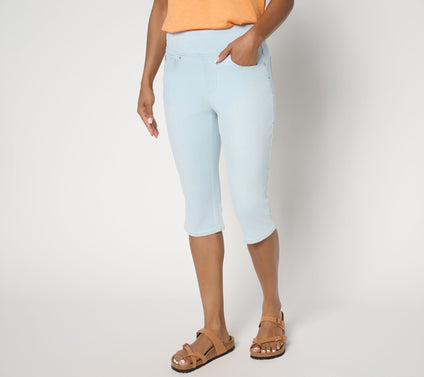 Belle by Kim Gravel Regular TripleLuxe Denim Confetti Pedal Pusher