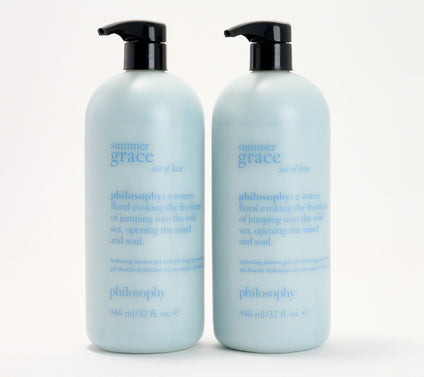 philosophy 32oz supersize summer fine fragrance shower gel duo