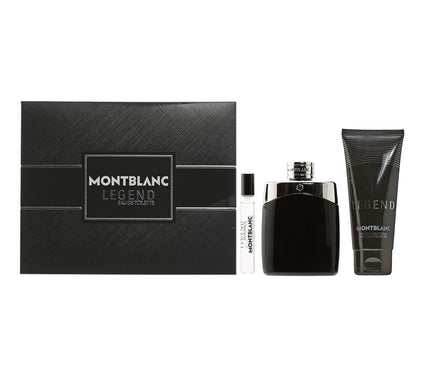 Mont Blanc Legend Men EDT, Shower Gel & Mini EDT Set