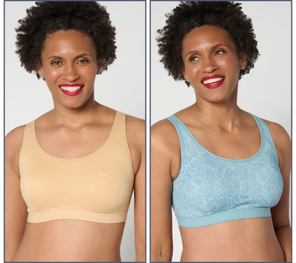 Anybody Intimates Lycra Mesh Back Lounge Bra Set of 2