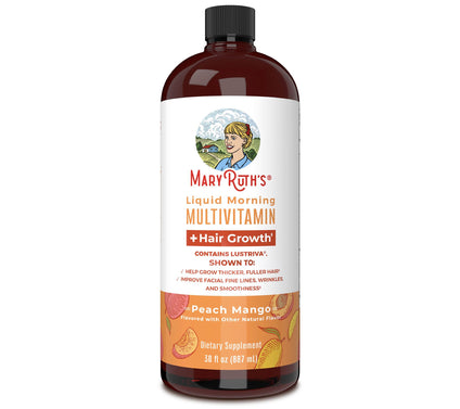 MaryRuth's Liquid Morning Multivitamin Peach Mango 30-oz Serving
