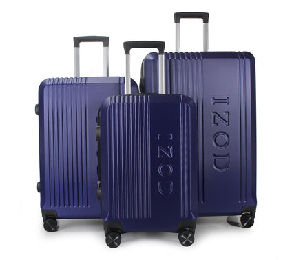 IZOD Zane Expandable ABS 3-Piece Luggage Set - 20/24/28"