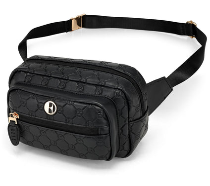 ELLE Compass Vegan Leather Monogram Sling Bag
