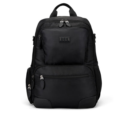 ELLE Voyage Twill and Vegan Leather Backpack