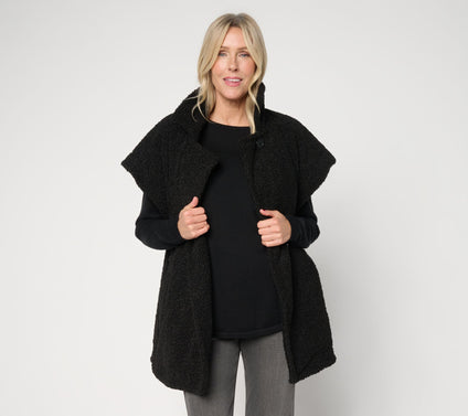 Sprigs Boucle Teddy Vest with Button