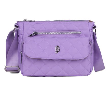 Julia Buxton Quilted Nylon Crossbody Bag