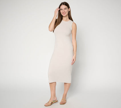 Barefoot Dreams Tall CozyChic Ultra Lite Rolled Edge Midi Dress