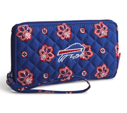 Vera Bradley NFL RFID Front Zip Wristlet