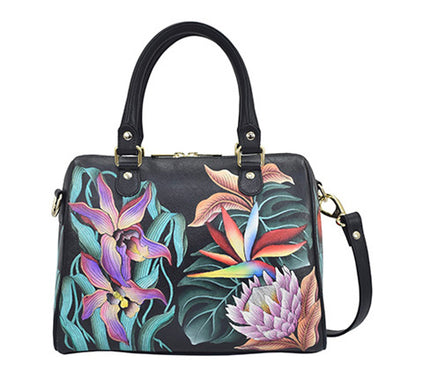 Anuschka Painted Leather Zip Around ClassicSatchel