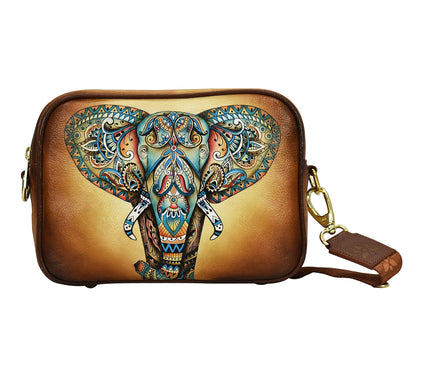 Anuschka Painted Leather Twin TopMessenger