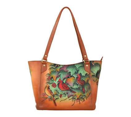 Anuschka Painted Leather Large Tote