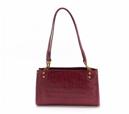 "As Is" American Leather Co. LenoxTripleEntr Croco Shoulder