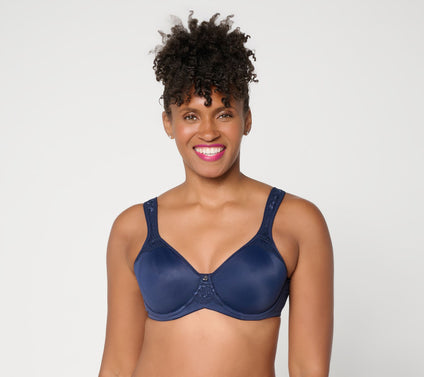 Breezies Natural Curves Lace Trim Underwire Support Bra