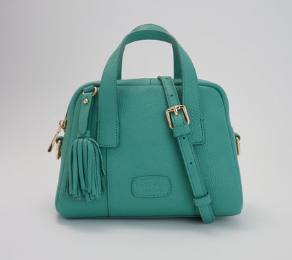Pom Pom London Leather Bowler Mini Crossbody