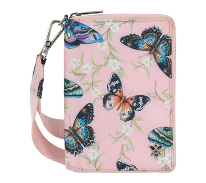 Anuschka Wanderlust Luxe Fabric Passport Organizer Wristlet