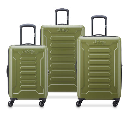 Delsey Jeep JHOO4C 3-Piece Expandable Luggage Set