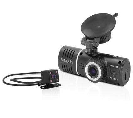 Minolta MNCD245T 3-Channel 1080p Dash Camera w/Rear Camera