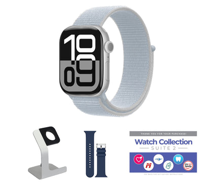 Apple Watch Ser ies 10 GPS 46mm Sport Loop Bun dle