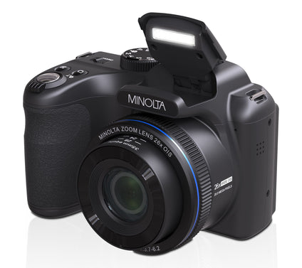 Minolta MN26Z Camera with 20MP & 26X Optical Zoom & Accessories