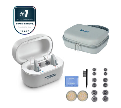 Lexie B2 Plus Powered by Bose OTC Hearing Aids with Carry Case