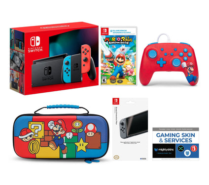 Nintendo Switch Console with Mario+Rabbids andPowerA Bundle