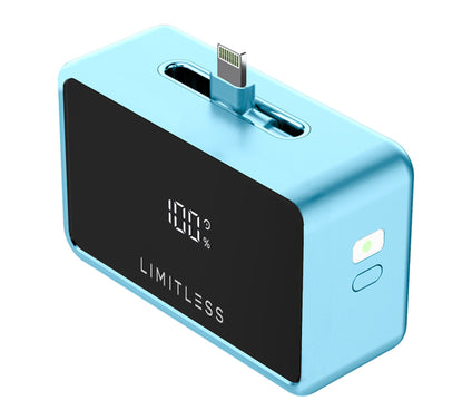 Limitless 5kmAh Mini Power Bank with 3-in-1 Rotating Adapter Tips