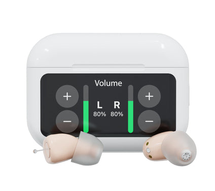 Audien Atom X In Ear Hearing Aids w/ Touch Screen & Protection Plan