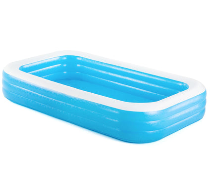 Bestway H2OGO Rectangular Inflatable Family Pool, Blue