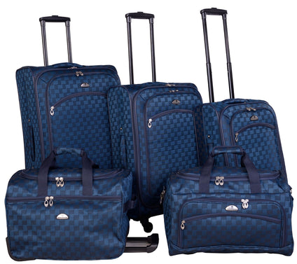 American Flyer Madrid 5-Piece Spinner Luggage Set