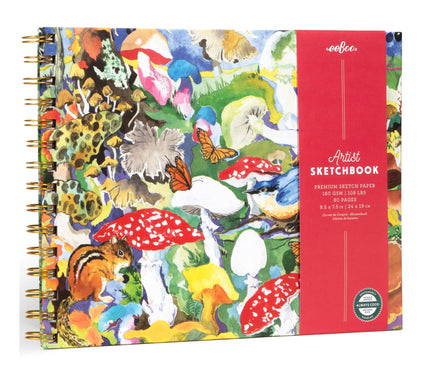 eeBoo Piece & Love Artist Sketchbook Mushrooms