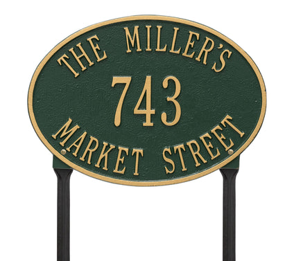 Personalized Hawthorne Oval - Standard Lawn