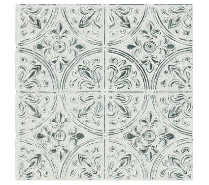 Chelsea Antique White Peel & Stick Tin Tiles
