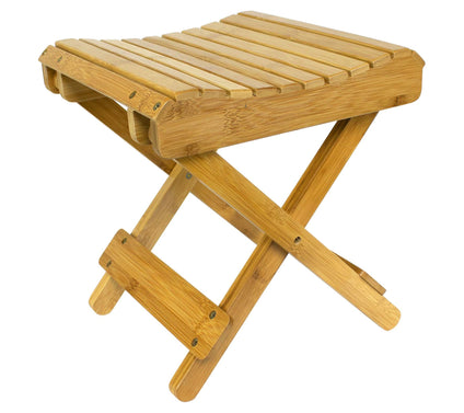 Sorbus Bamboo Folding Step Stool Bench