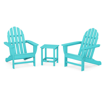 Polywood Classic Folding Adirondack 3-Piece Set18" Side Table