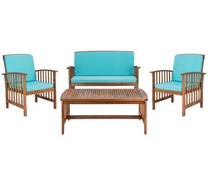 Rocklin 4 Piece Outdoor Conversation Set by Safavieh