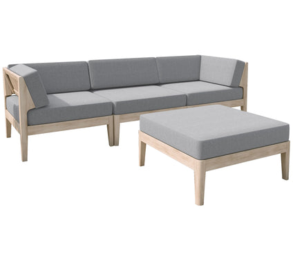 Linon Home Gables Outdoor 4-Piece Set with Cushions