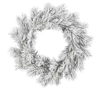 Vickerman 30" Frosted Beckett Pine Wreath